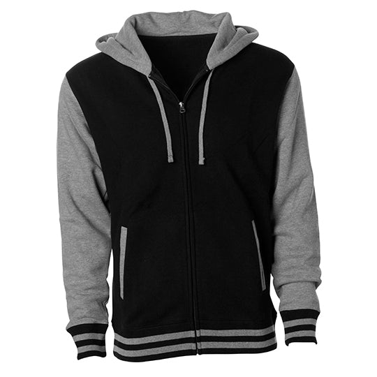College-Zipper G-Logo (schwarz-grau)