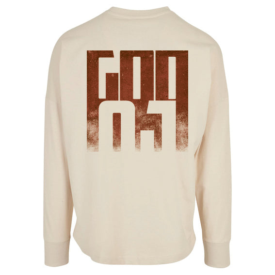 Longsleeve unisex "GODOJ" (sand)