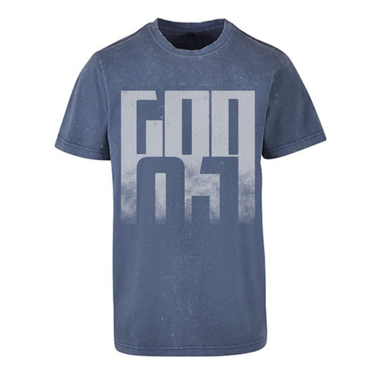 Shirt Acid washed "GODOJ" (denim blue)