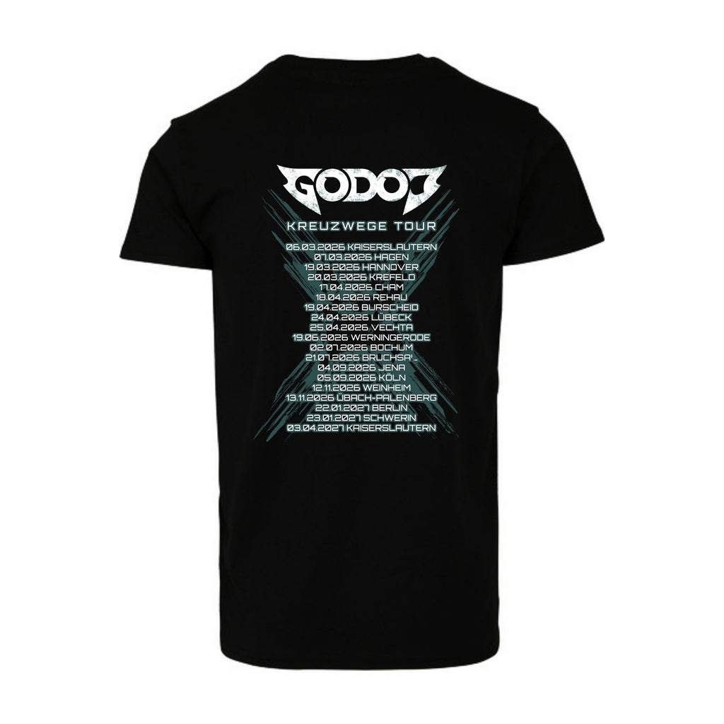 Tourshirt "KREUZWEGE" (schwarz)