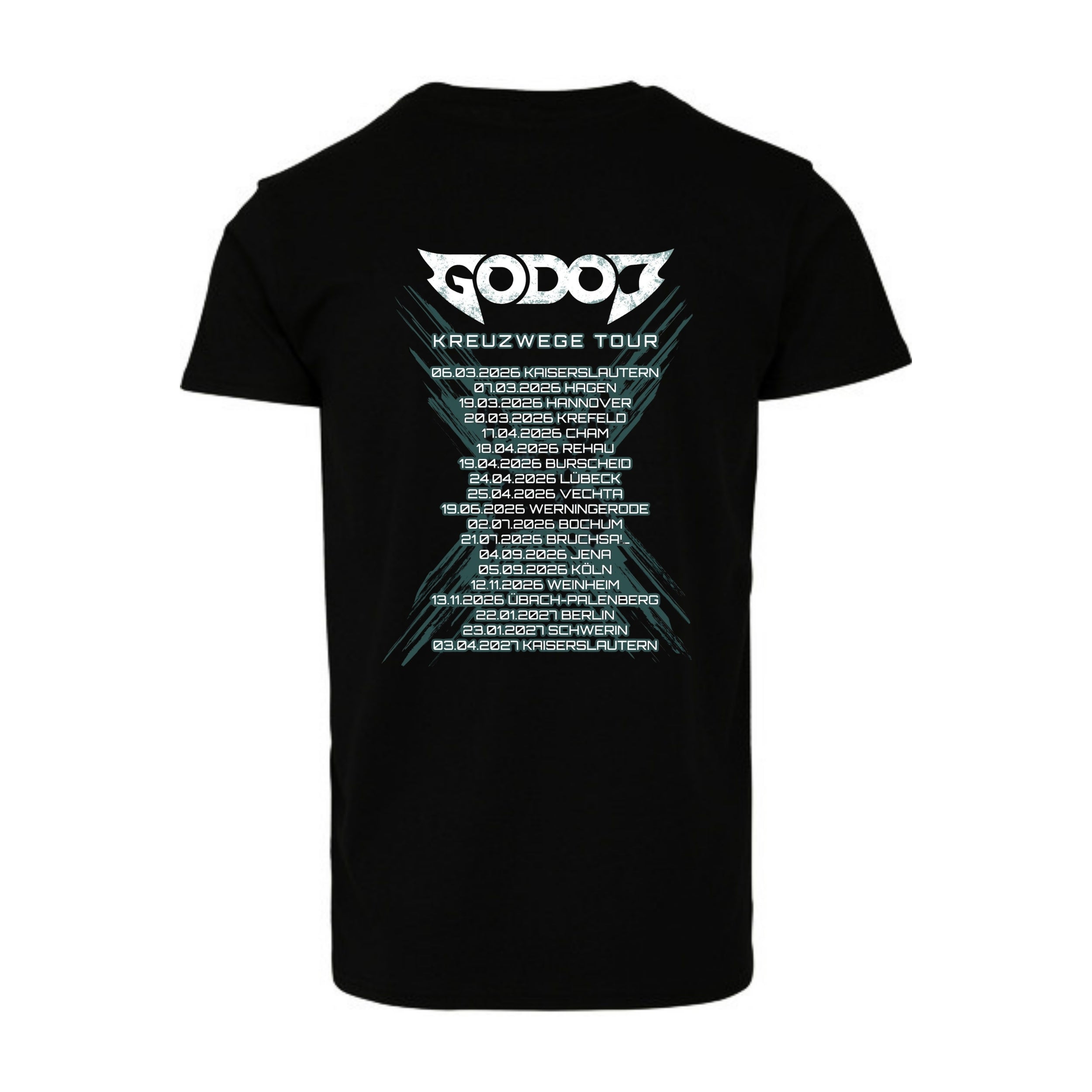 Tourshirt "KREUZWEGE" (schwarz)