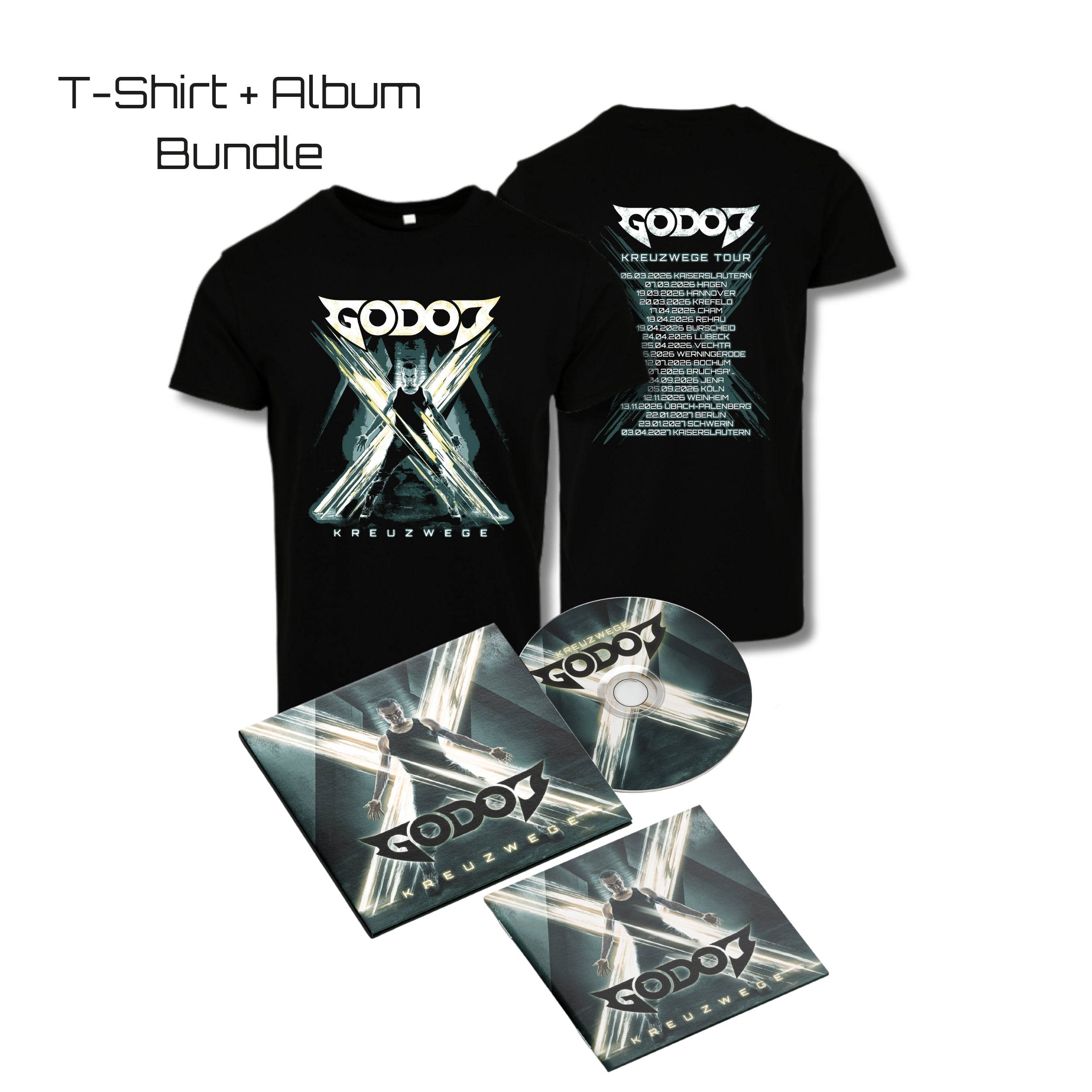 Kreuzwege-Bundle: Album & Tourshirt