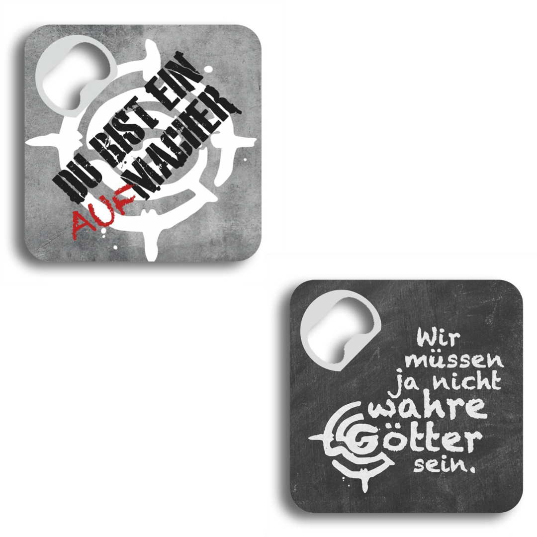 Untersetzer inkl. Flaschenöffner